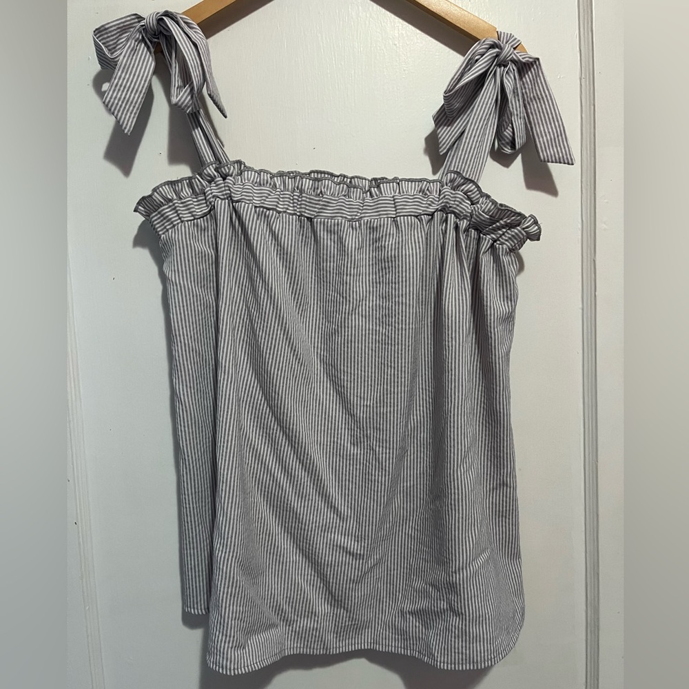 Andreé by unit blue and white striped top